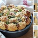 Savory Pesto Parmesan Pull-Apart Bread