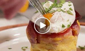VIDEO: Crispy Ham and Egg Cups