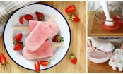 The essential summertime strawberry popsicle