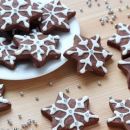 Chocolate Snowflake Shortbread Cookies