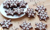 Chocolate Snowflake Shortbread Cookies