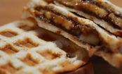 NUTELLA-BANANA WAFFLE SANDWICHES