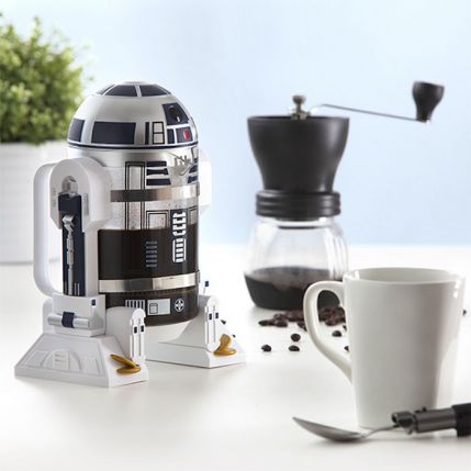 MAY THE COFFEE BE WITH YOU! You need this awesome R2-D2 press