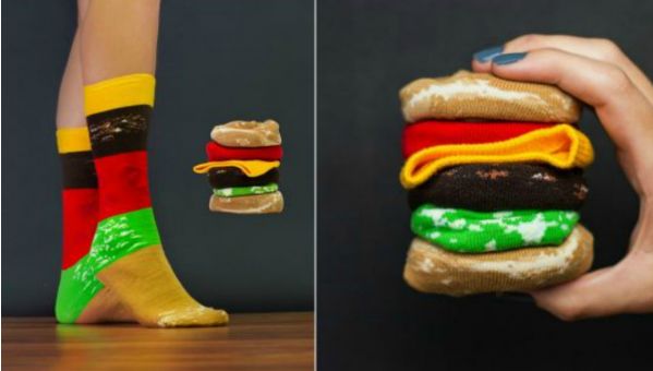 Shut Up And Take My Money: these super fun HAMBURGER SOCKS!