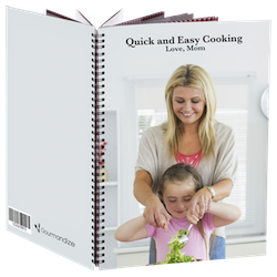 Personalise your book cover with a family photo! Deluxe A4 book format