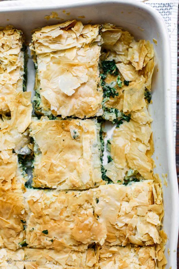 Spanakopita (Greek Spinach Pie) - © The Mediterranean Dish