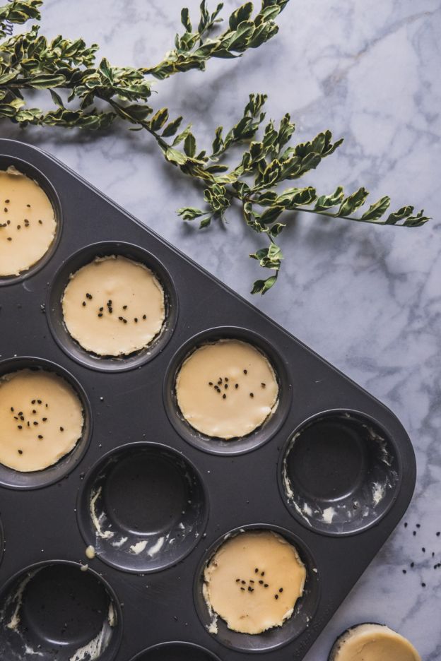 miso white chocolate tarts