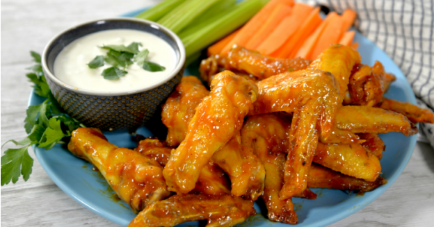 SPICY HONEY-LIME BUFFALO WINGS IN THE AIR FRYER