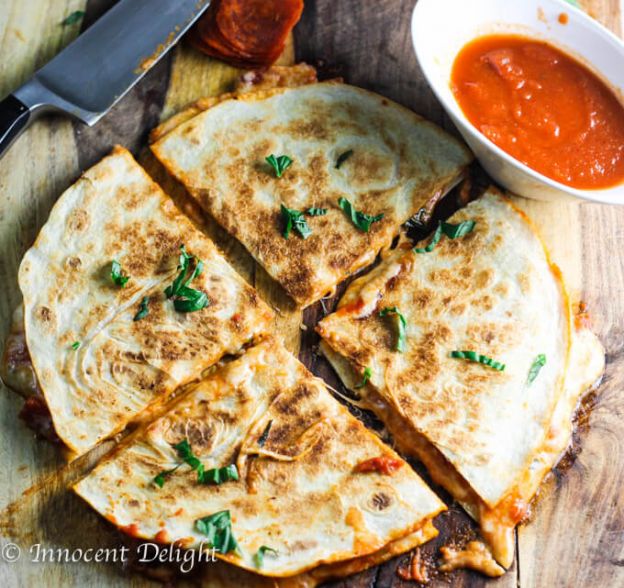 Margarita Pizza Quesadillas © Innocent delight