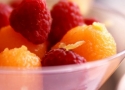 Melon Raspberry Fruit Salad Cocktail