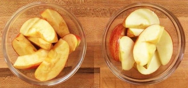 Stop apples from turning brown