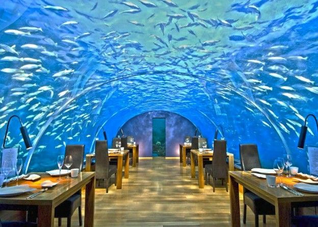 Ithaa Undersea Restaurant in the Maldives