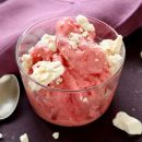 If you only have 5 minutes to make dessert, try this frozen strawberry yogurt