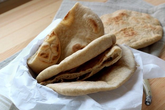 Homemade pita bread