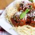 Spaghetti and meatballs