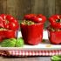 Greek: Stuffed bell peppers with rice and feta