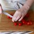 Cut the cherry tomatoes