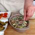 Sprinkle with garlic, breadcrumbs and thyme