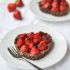 Chocolate strawberry tarts