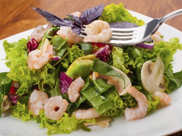 Shrimpy but strong salad