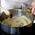 Add the rice, then the white wine