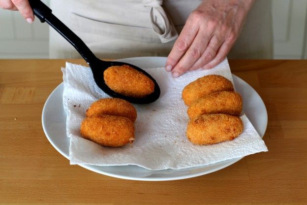 Place on paper towels