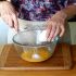 Mix the eggs and the sugar