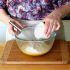 Add the flour and baking powder