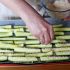 Sprinkle the Parmesan mix on the zucchinis
