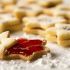Butter cookies with strawberry jam