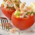 Stuffed tomatoes with rice and shrimp