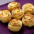 Mini apple flower tartlets