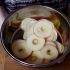 Thinly sliced apples
