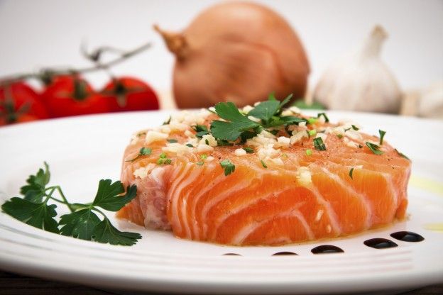 Marinated salmon