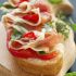 Tomato and Serrano ham open-faced sandwiches: Canapés de jamón Serrano con tomate