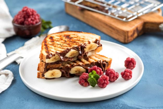 Banana Hazelnut Panini 