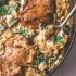 One Pan Chicken and Orzo with Spinach
