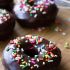 Double chocolate doughnuts
