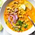 30-Minute Chickpea & Tomato Coconut Curry Soup