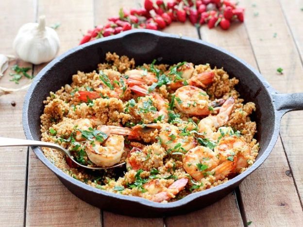 Garlic Shrimp and Quinoa