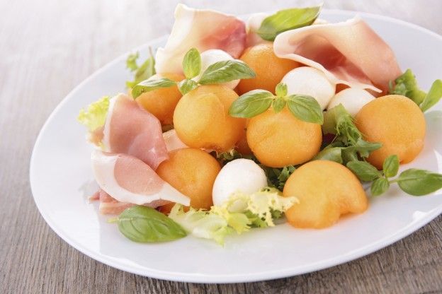 Melon and Parma ham salad