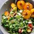 Cherry Plum & Goat Cheese Summer Salad