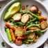 Herbed Potato Asparagus and Chickpea Sheet Pan Dinner
