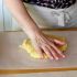 Place the dough onto wax paper