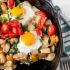 Red potato Bell Pepper And Spinach Breakfast Hash