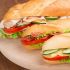 Turkey ham, cheese and cucumber sandwiches