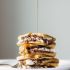 S'Mores Waffles with Nutella and Toasted Coconut