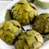 Steamed artichokes and artichoke dipping sauce