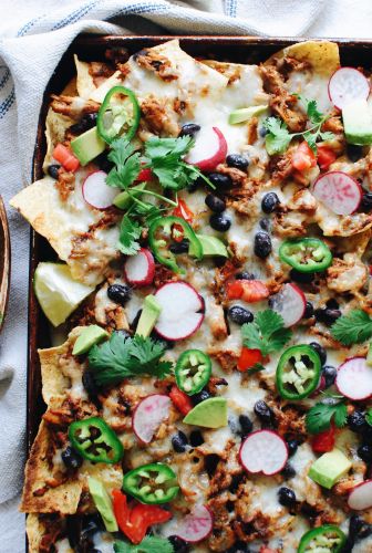 Hatch Chile Pork Nachos with Havarti Cheese