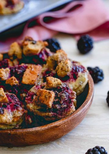 Blackberry Ginger French Toast Bites